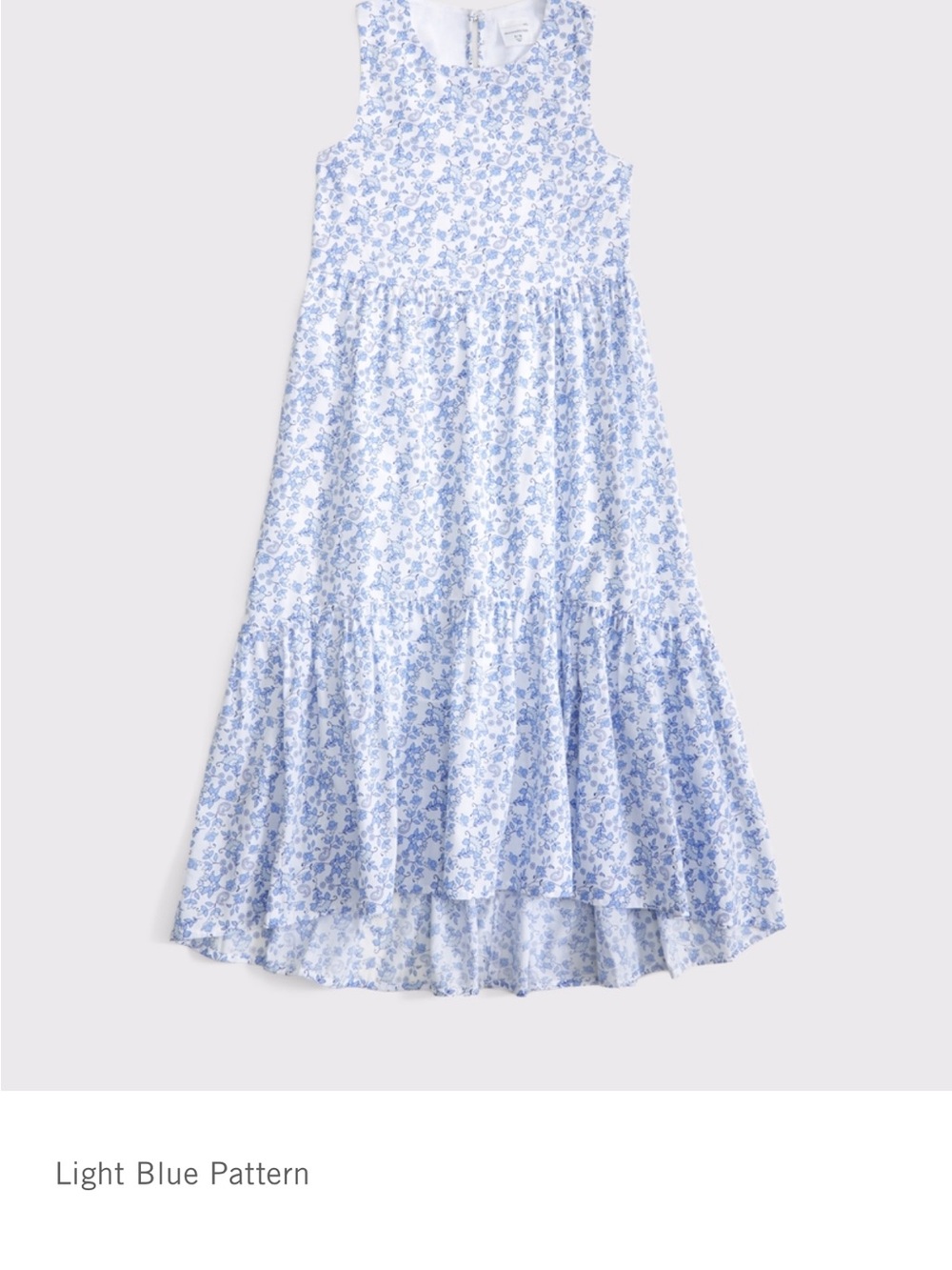abercrombie kids Light Blue Floral Maxi Dress